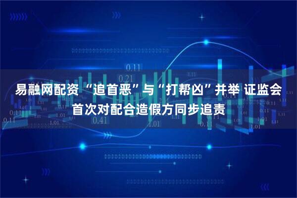 易融网配资 “追首恶”与“打帮凶”并举 证监会首次对配合造假方同步追责